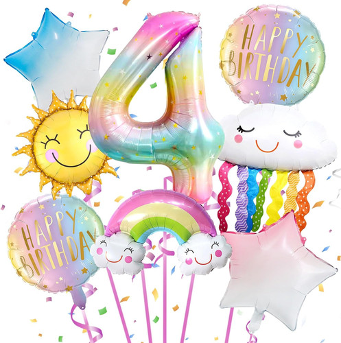 Regenbogen geburtstagsdeko - regenbogen, 4