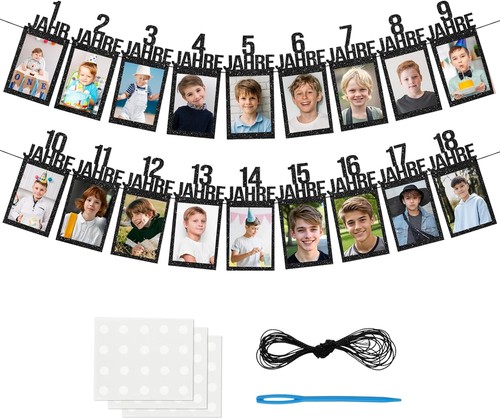 Glitzer fotogirlande - glitzer,