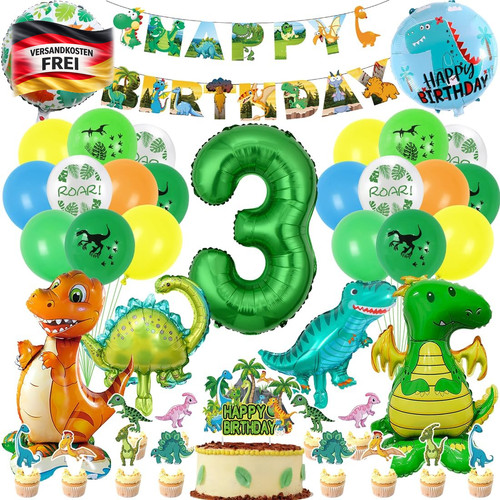 Dino geburtstag deko set - deko,