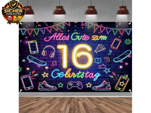 Geburtstag banner für - 16.,