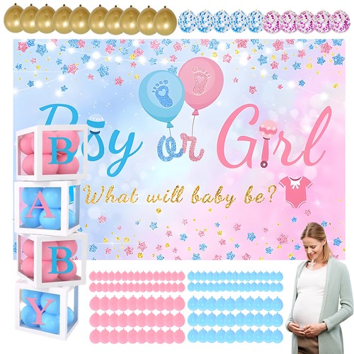 Gender reveal party deko - party,