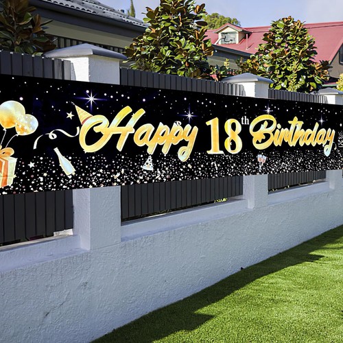 Happy birthday banner - birthday, 18
