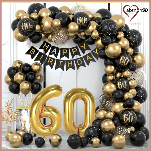 Ballon geburtstag deko - 60,