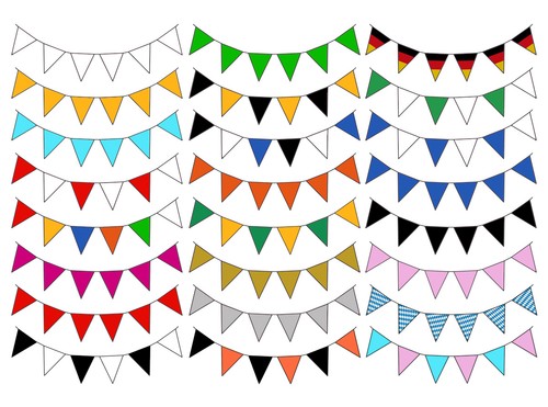 Wimpelkette - 10, m