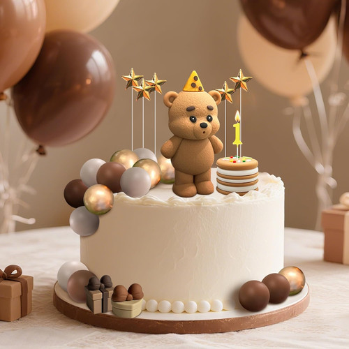 Teddybär tortendeko stück - teddybär,