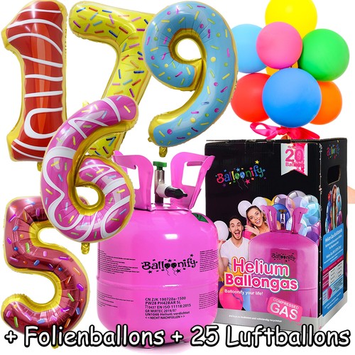 Folienballons ballongas - +, +